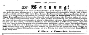 Artikel vom 12.3.1843 in Vereinigte Ofner-Pester-Zeitung