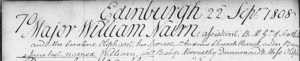 Birth entry of William Nairne. - National Records of Scotland