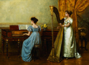 George Goodwin Kilburne (1839 - 1924) - The Duet