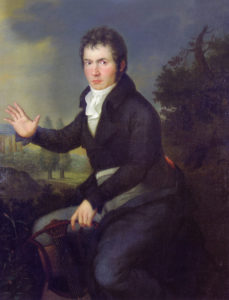 Ludwig van Beethoven (1804-1805) von Willibrord Joseph Mähler (1778 - 1860) - Beethoven Pasqualatihaus Museum Wien
