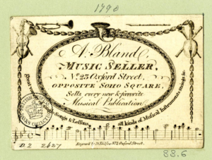 Trade Card Bland & Weller, London 1790 - The British Museum