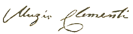 Signature Muzio Clementi (1752 - 1832) - Eric Feller Collection